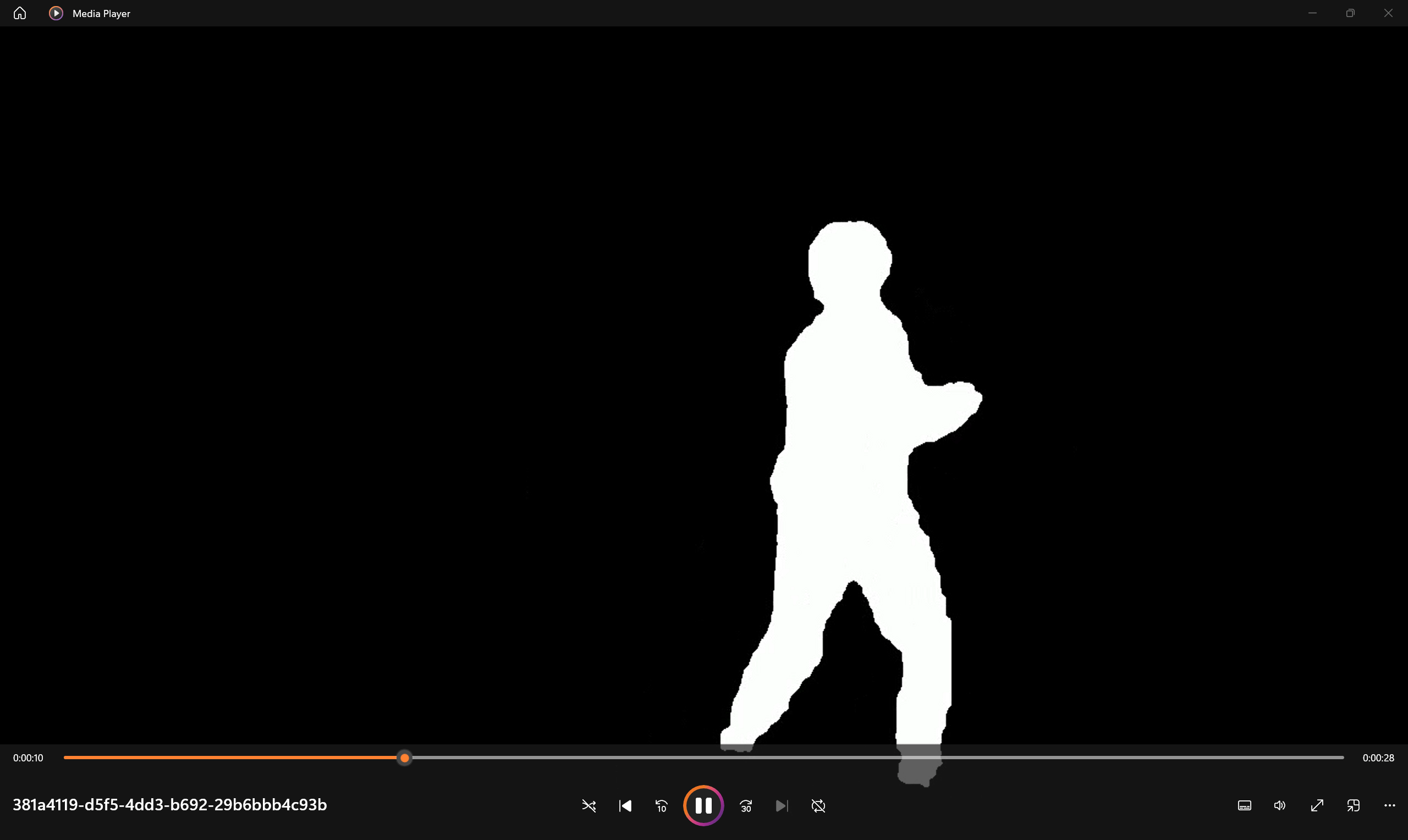 A generated dance video